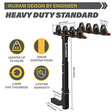 Load image into Gallery viewer, 4 Bike Rack Bicycle Carrier Racks Hitch Mount Double Foldable Rack for Cars, Trucks, SUV's and minivans with a 2" Hitch Receiver