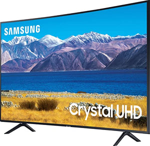 Samsung UN55TU8300FXZA 55 inch HDR 4K UHD Smart Curved TV Bundle with 1 YR CPS Enhanced Protection Pack