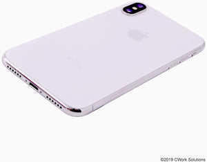 Apple iPhone X, 64GB, Silver - Fully Unlocked (Renewed)
