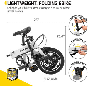 SWAGCYCLE EB5 Plus Folding Electric Bike